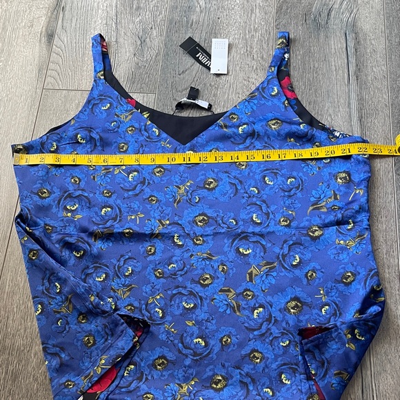 White House Black Market Floral Camisole - Black, Red, Blue - Picture 8 of 12